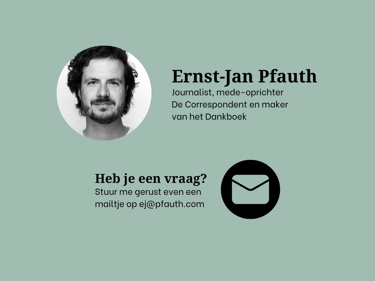 Ernst Jan Pfauth Intentioneel Leven